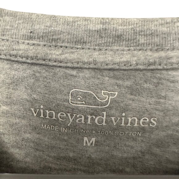 🐳 Vineyard Vines Gray Football-Themed Long Sleeve Tee - Picture 3 of 4